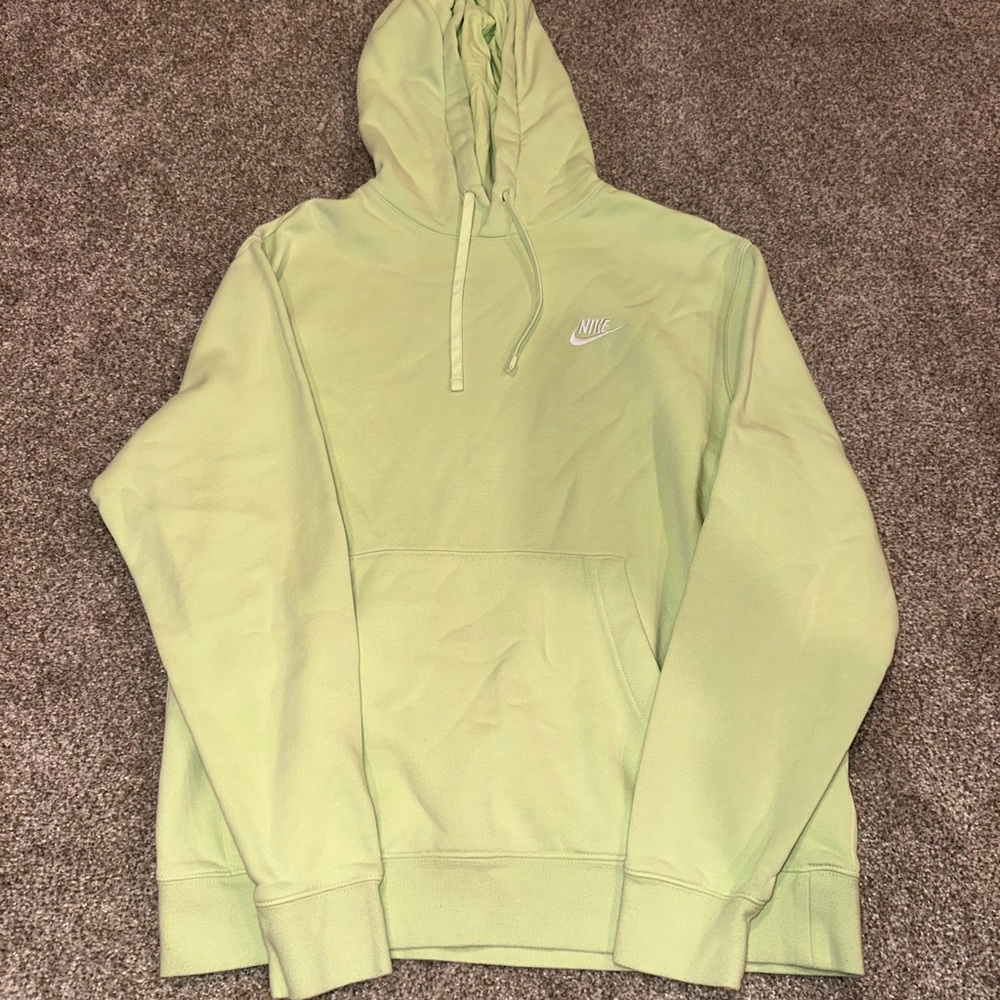 Nike Bright Green Club Fleece Pullover Hoodie